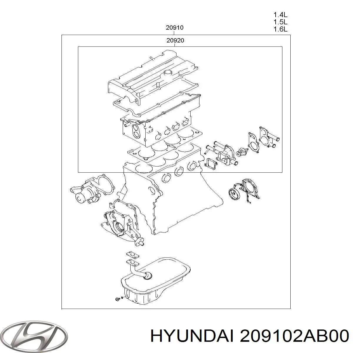 209102AB00 Hyundai/Kia