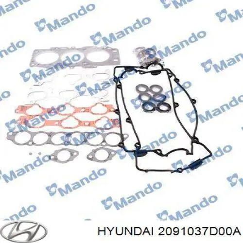 2091037D00A Hyundai/Kia juego de juntas de motor, completo