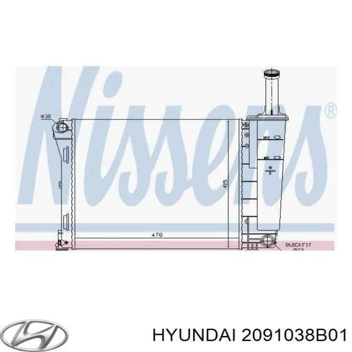 2091038B01 Hyundai/Kia juego de juntas de motor, completo