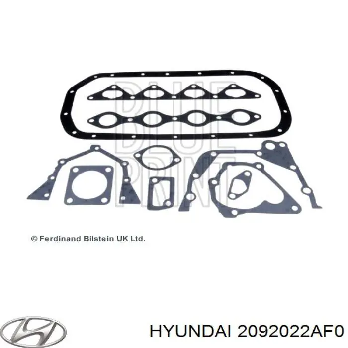 2092022AF0 Hyundai/Kia juego de juntas de motor, completo, superior