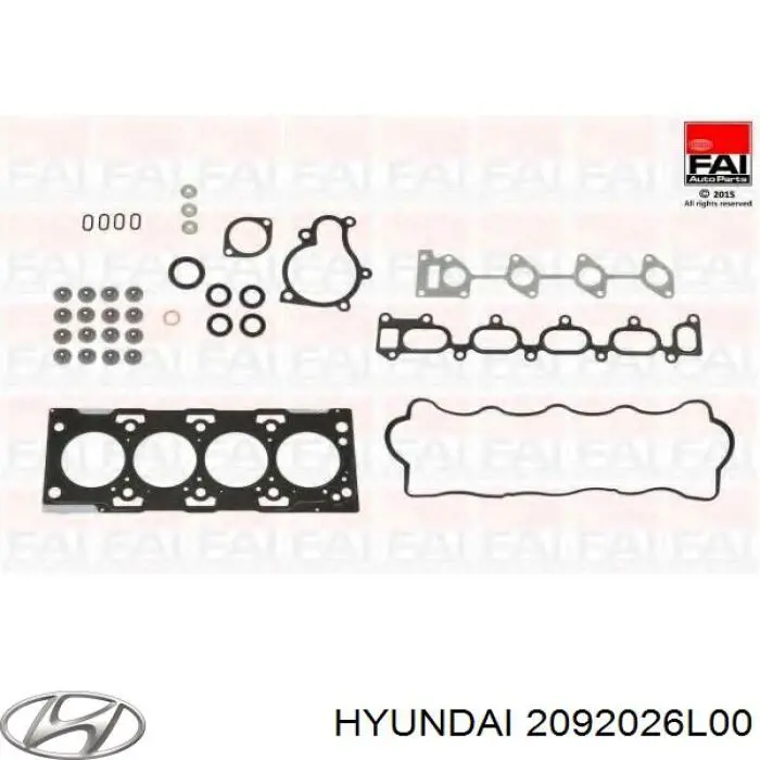 Juego de juntas superiores de motor Hyundai/Kia 2092026L00 precio, desde 72,83 EUR