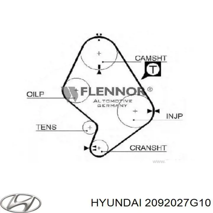 2092027G10 Hyundai/Kia juego de juntas de motor, completo, superior
