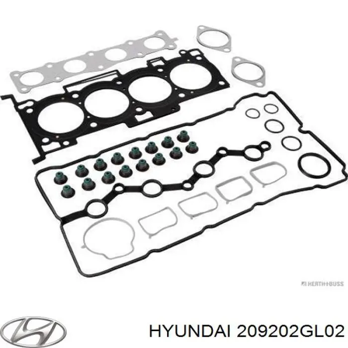 209202GL02 Hyundai/Kia juego de juntas de motor, completo, superior