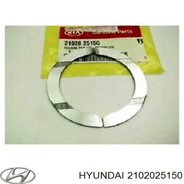 Semianillo de empuje del cigüeñal, STD, juego para Hyundai Sonata (YF)