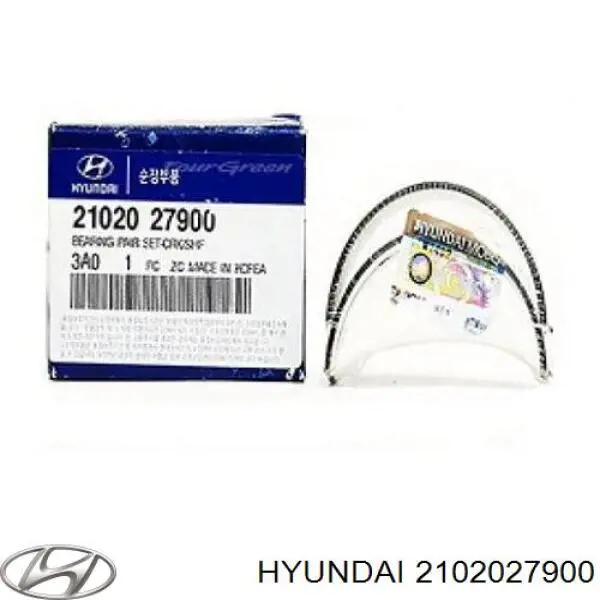 2102027900 Hyundai/Kia juego de cojinetes de cigüeñal, estándar, (std)