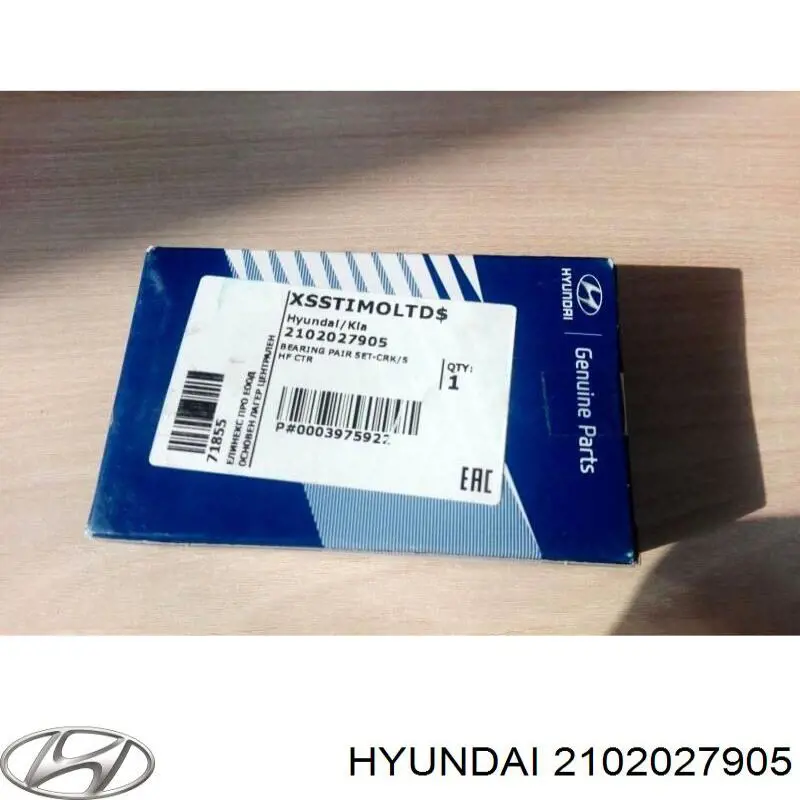 Comprar 2102027905 Hyundai/Kia Juego de cojinetes de cigüeñal, estándar, STD