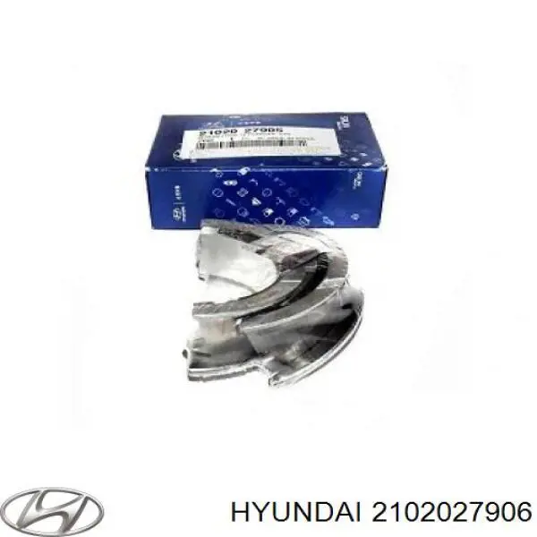 2102027906 Hyundai/Kia juego de cojinetes de cigüeñal, cota de reparación +0,25 mm