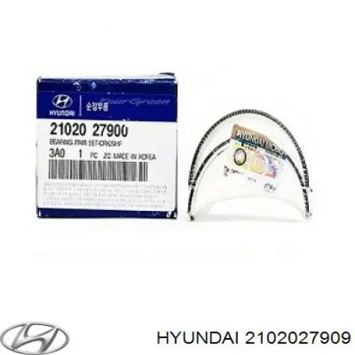 Juego de cojinetes principales de cigüeñal, cuarta sobremedida (+1,00 mm) Hyundai/Kia 2102027909 precio, desde 80,37 EUR
