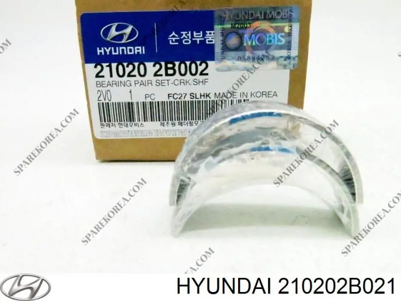 210202B021 Hyundai/Kia juego de cojinetes de cigüeñal, estándar, (std)