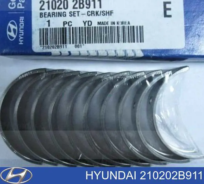 Juego de cojinetes de cigüeñal, cota de reparación (+0,25 mm) Hyundai/Kia 210202B911 precio, desde 83,23 EUR