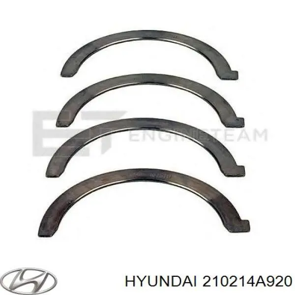 210214A920 Hyundai/Kia juego de cojinetes de cigüeñal, estándar, (std)