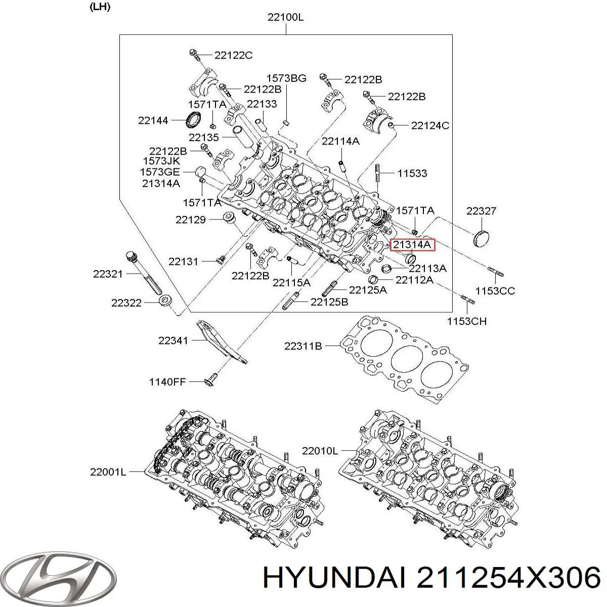 1573225001 Mitsubishi tapón de culata