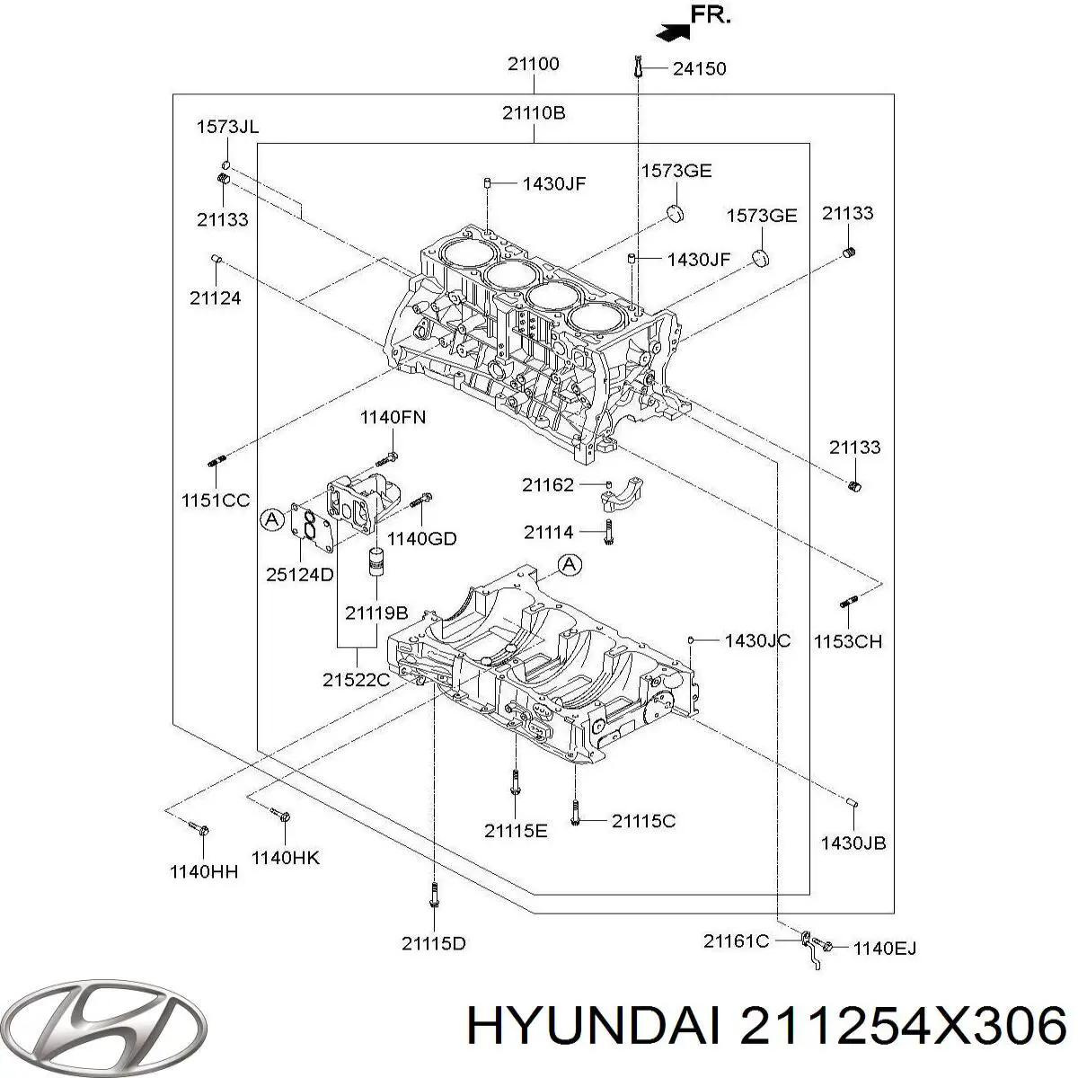 Tapa culata 1573325000 Hyundai/Kia