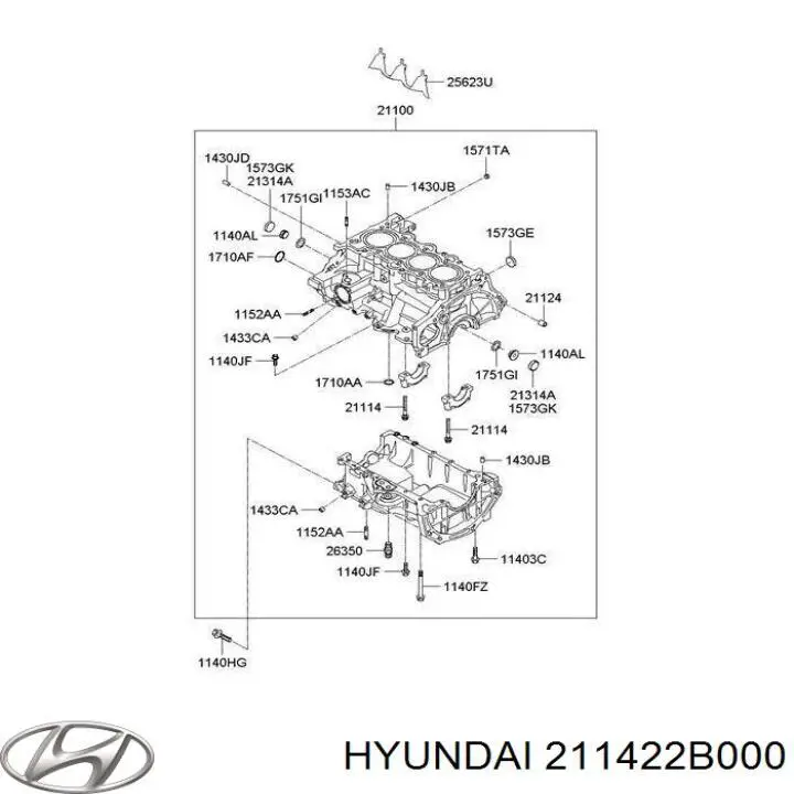 Comprar 211422B000 Hyundai/Kia Junta de culata