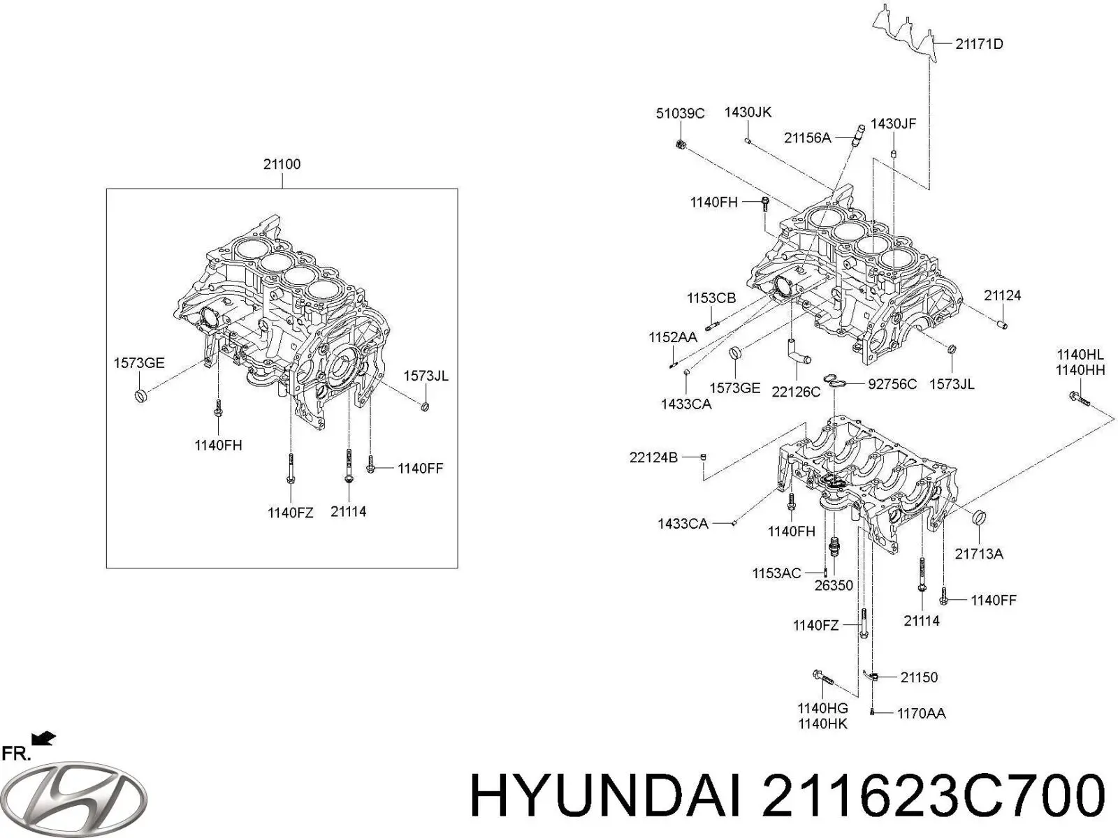 Comprar 211623C700 Hyundai/Kia Junta de la bomba de vacío