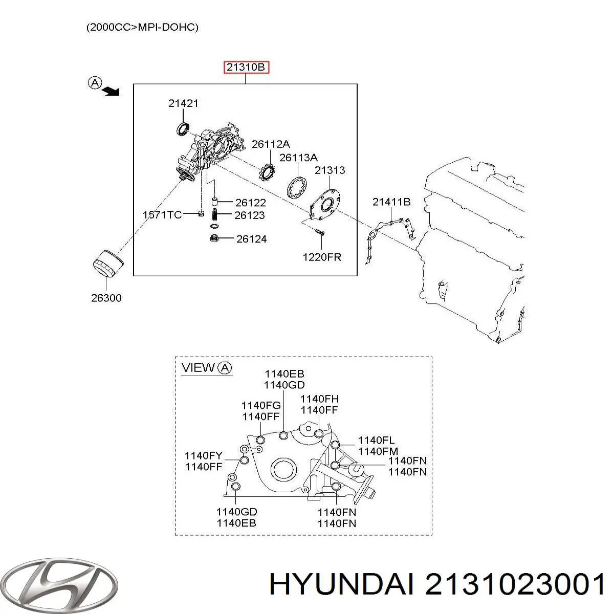 2131023001 Hyundai/Kia