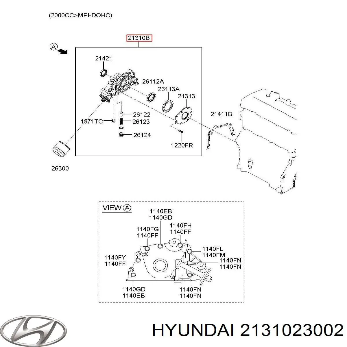 Bomba de aceite Hyundai/Kia 2131023002 precio, desde 85,74 EUR