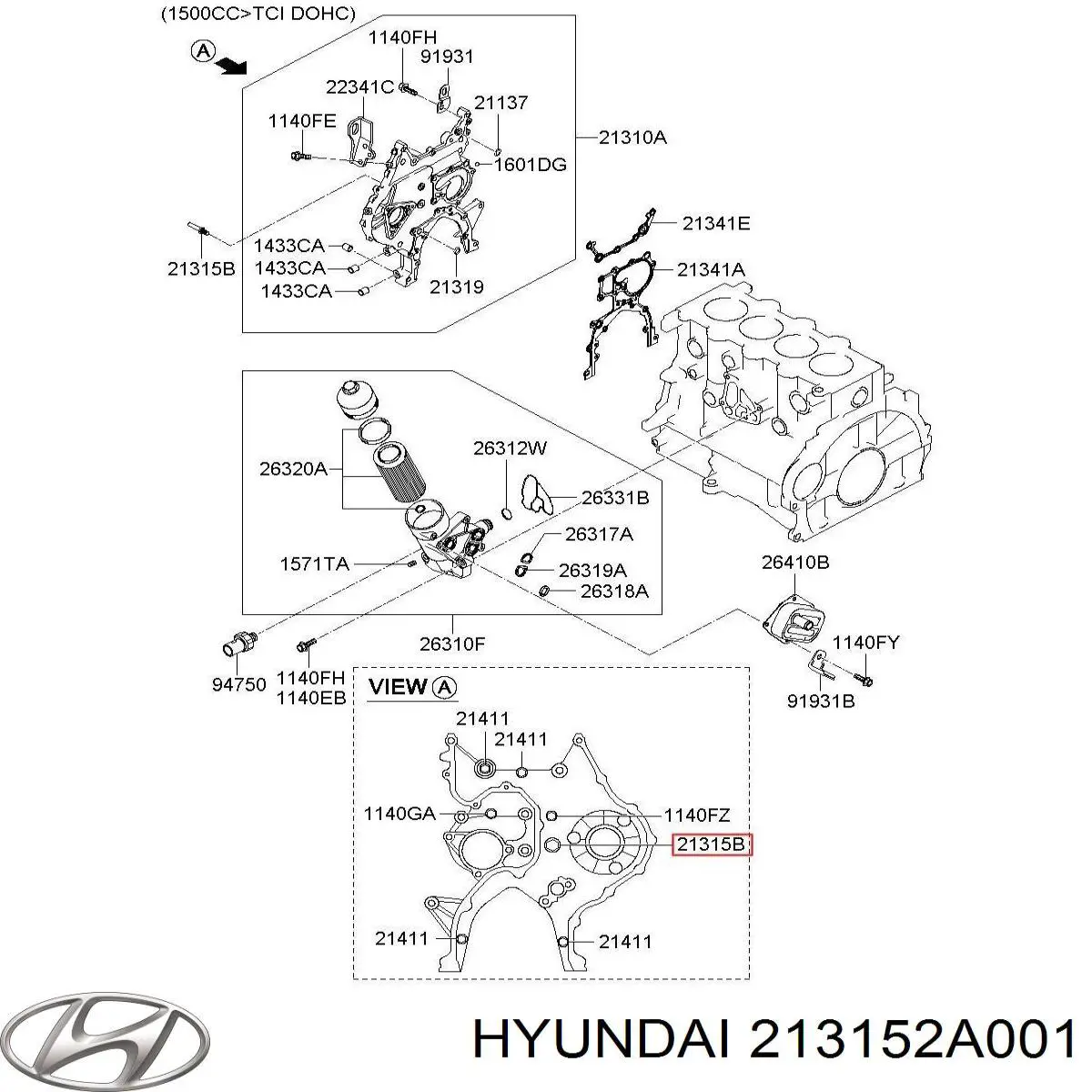 Comprar 213152A001 Hyundai/Kia 