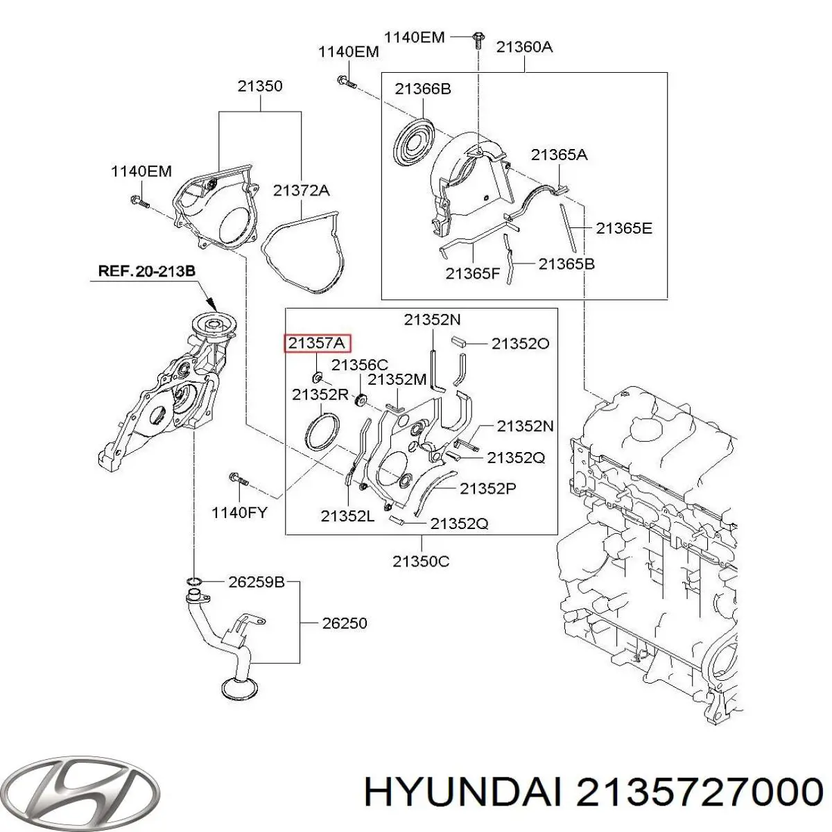  Hyundai/Kia 2135727000 precio, desde 2,36 EUR