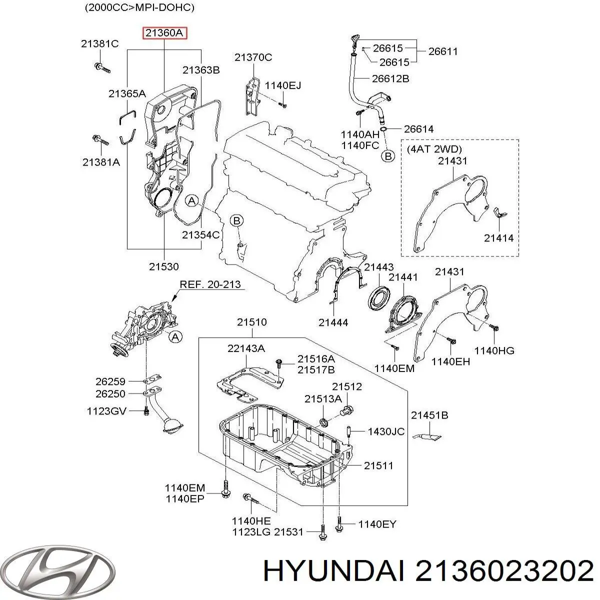 2136023202 Hyundai/Kia