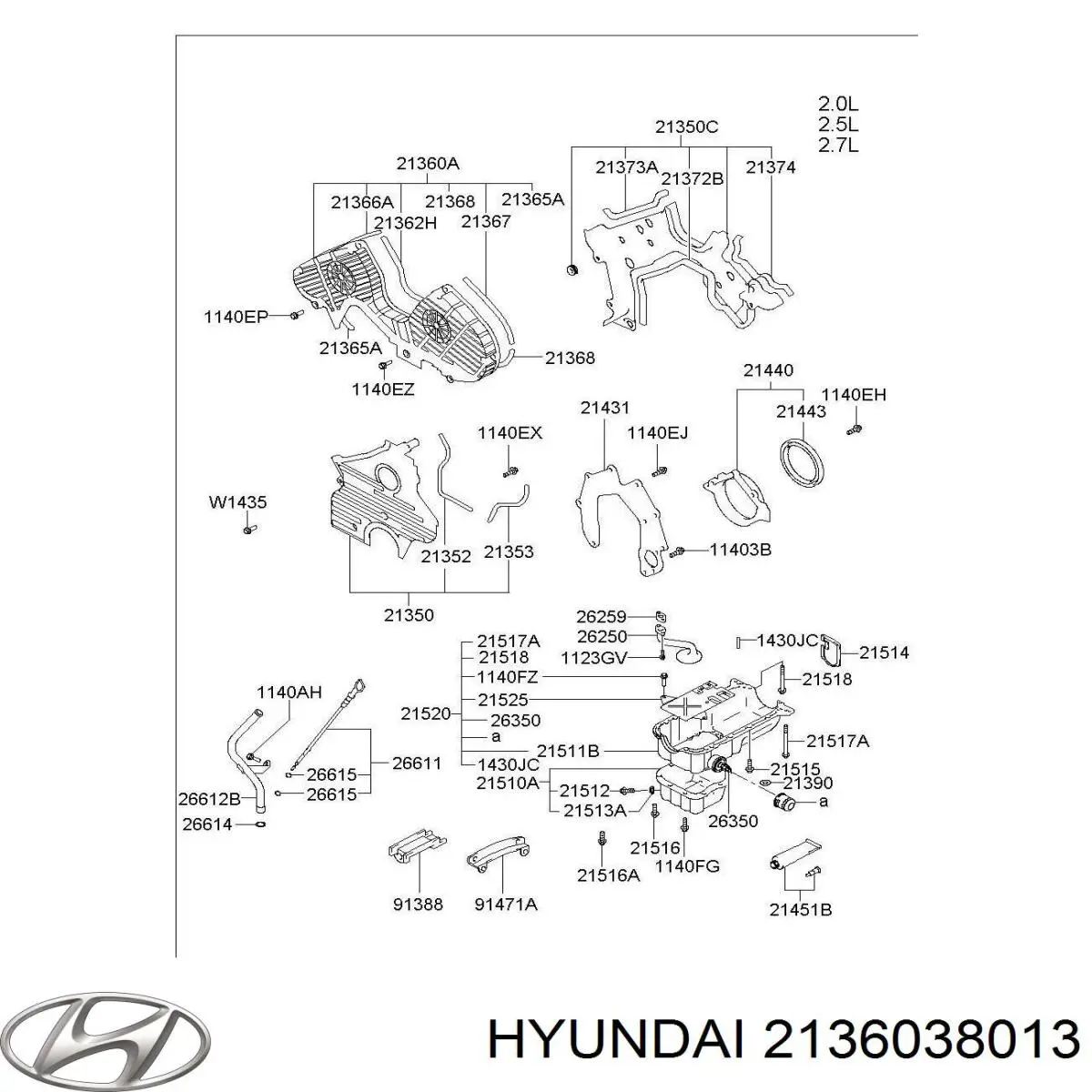 2136038013 Hyundai/Kia