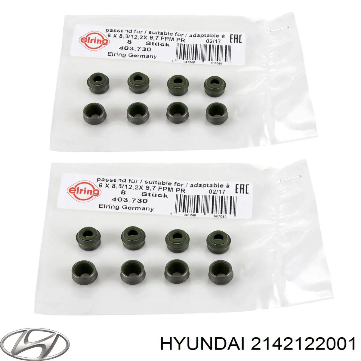 Retén del cigüeñal frontal para KIA Rio II JB