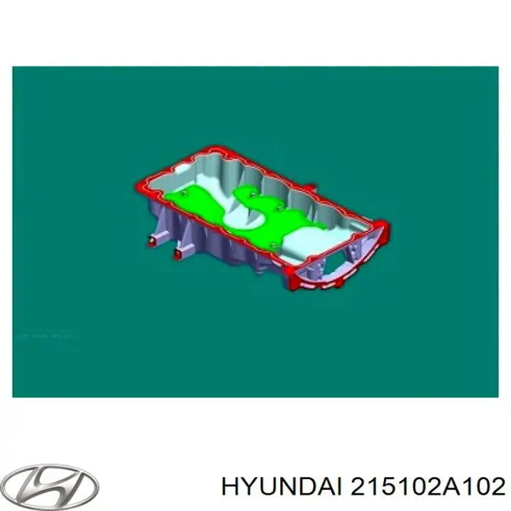 215102A102 Hyundai/Kia cárter de aceite