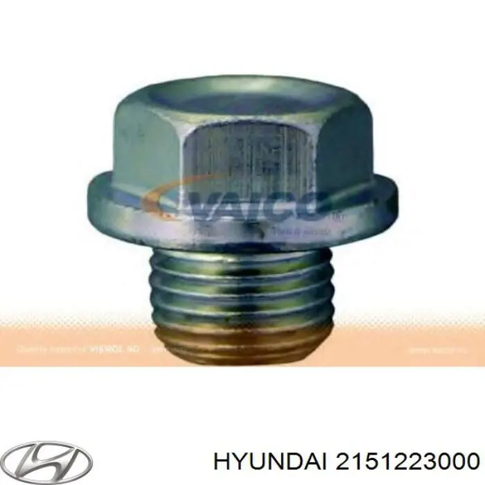 2151223000 Hyundai/Kia tapón roscado, colector de aceite