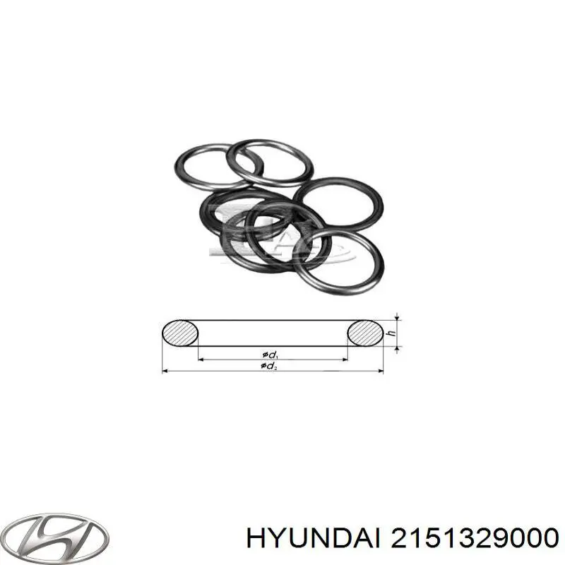 2151329000 Hyundai/Kia junta, tapón roscado, colector de aceite