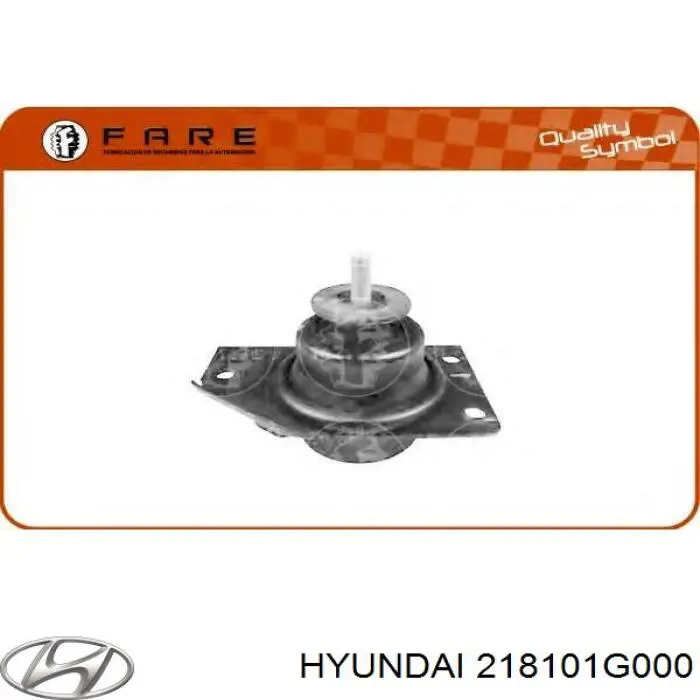 218101G000 Hyundai/Kia soporte de motor derecho