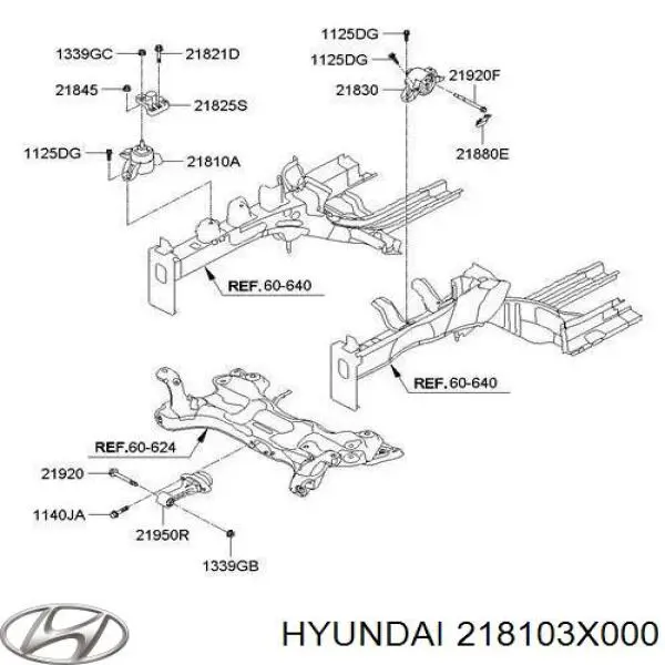Taco motor derecho Hyundai Elantra MD
