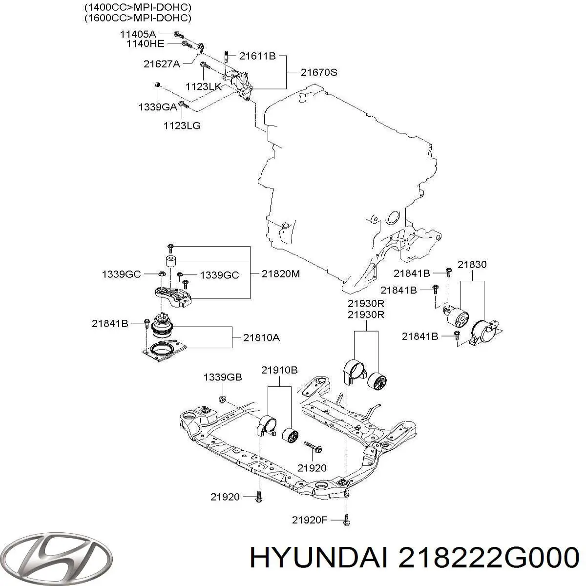 218222G000 Hyundai/Kia