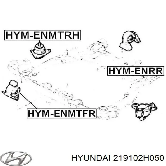 Comprar 219102H050 Hyundai/Kia Soporte de motor delantero