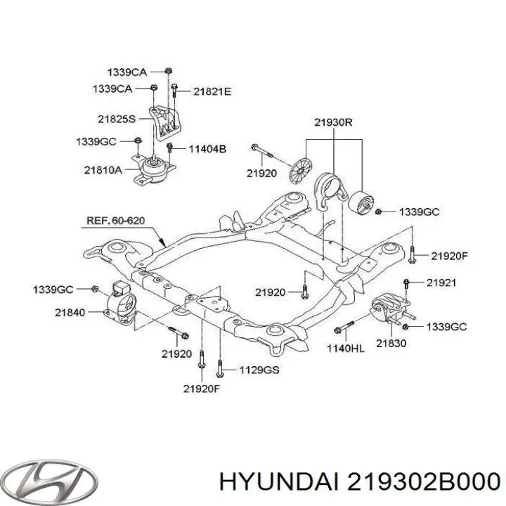 Soporte de motor trasero KIA Sorento 2 XM