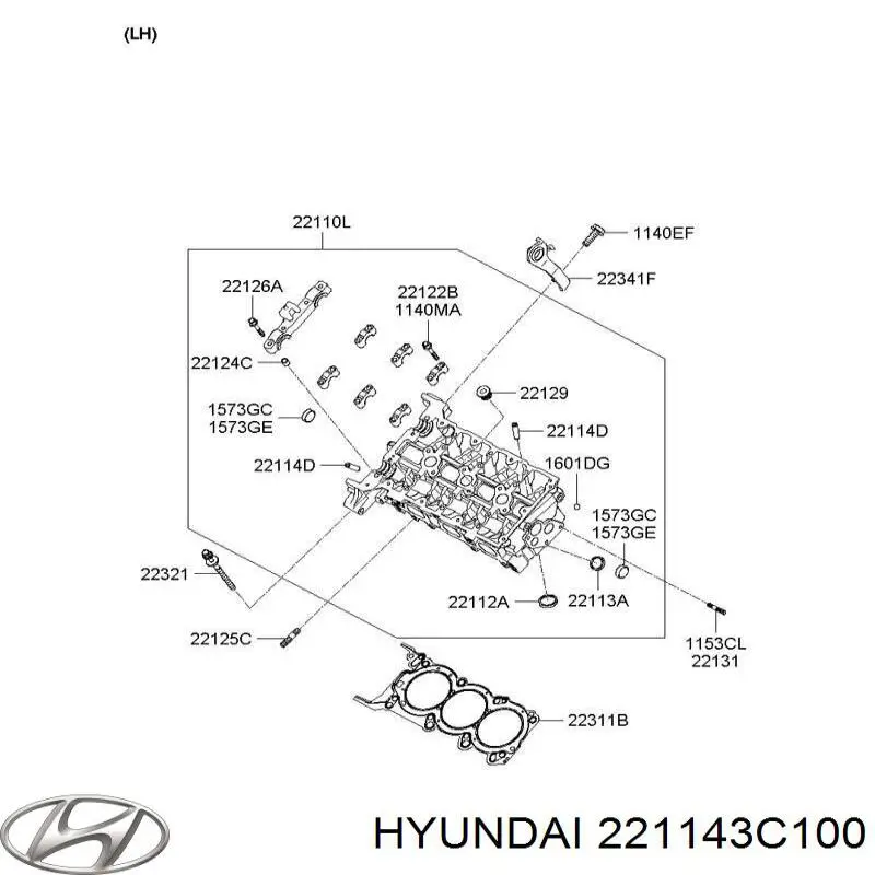 Guía de válvula Hyundai/Kia 221143C100 precio, desde 8,70 EUR