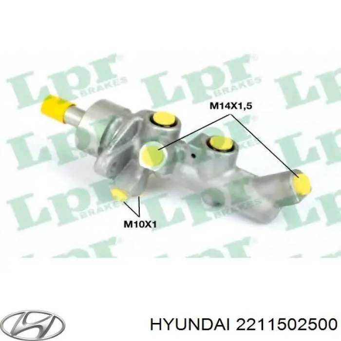 2211502500 Hyundai/Kia guía de válvula de escape
