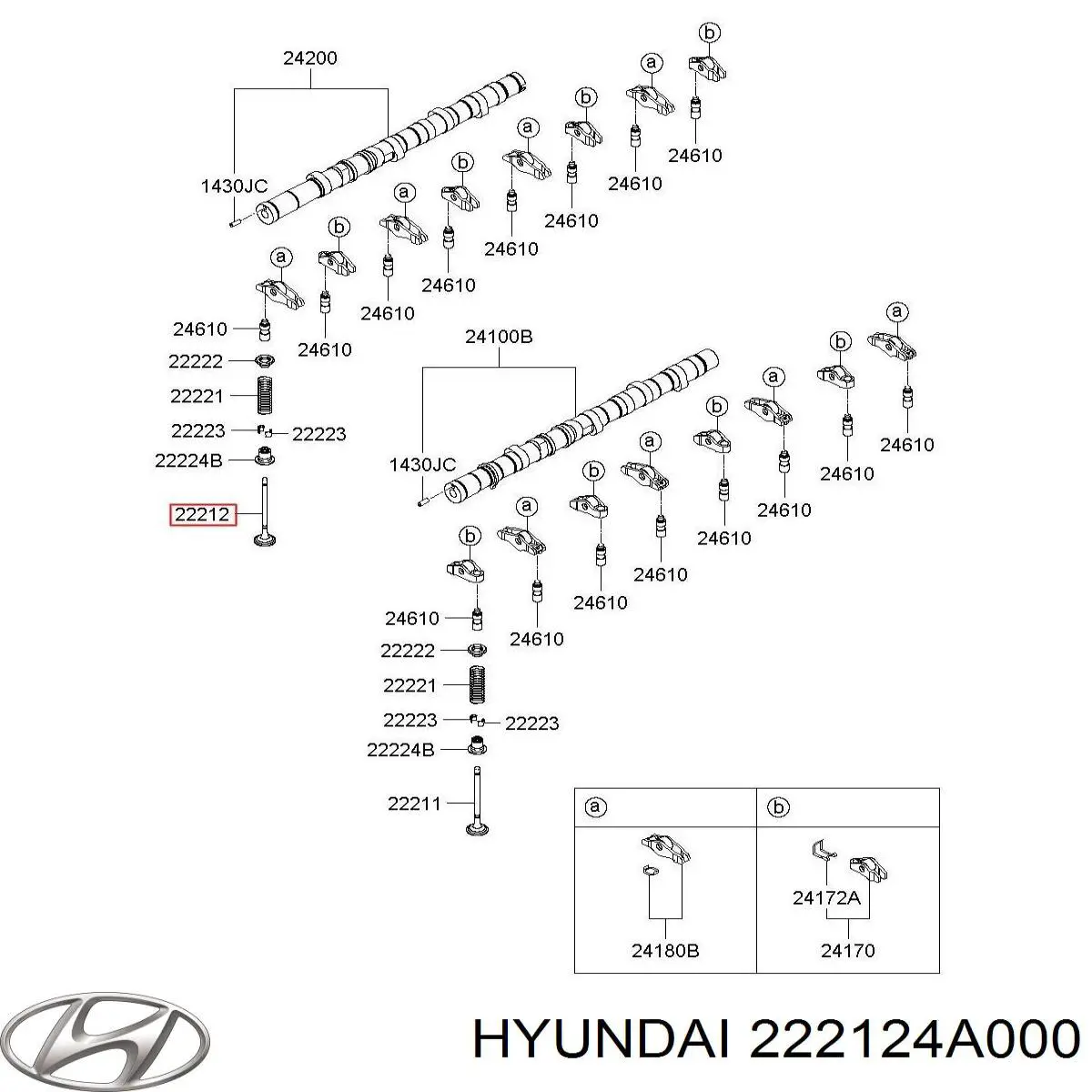 Válvula de escape para Hyundai H-1 STAREX (TQ)