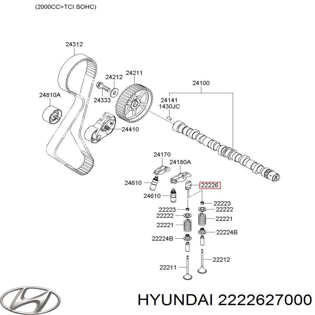 Balancín Hyundai/Kia 2222627000 precio, desde 12,26 EUR