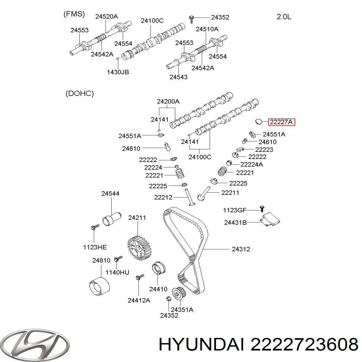 Arandela de ajuste Hyundai/Kia 2222723608 precio, desde 13,88 EUR
