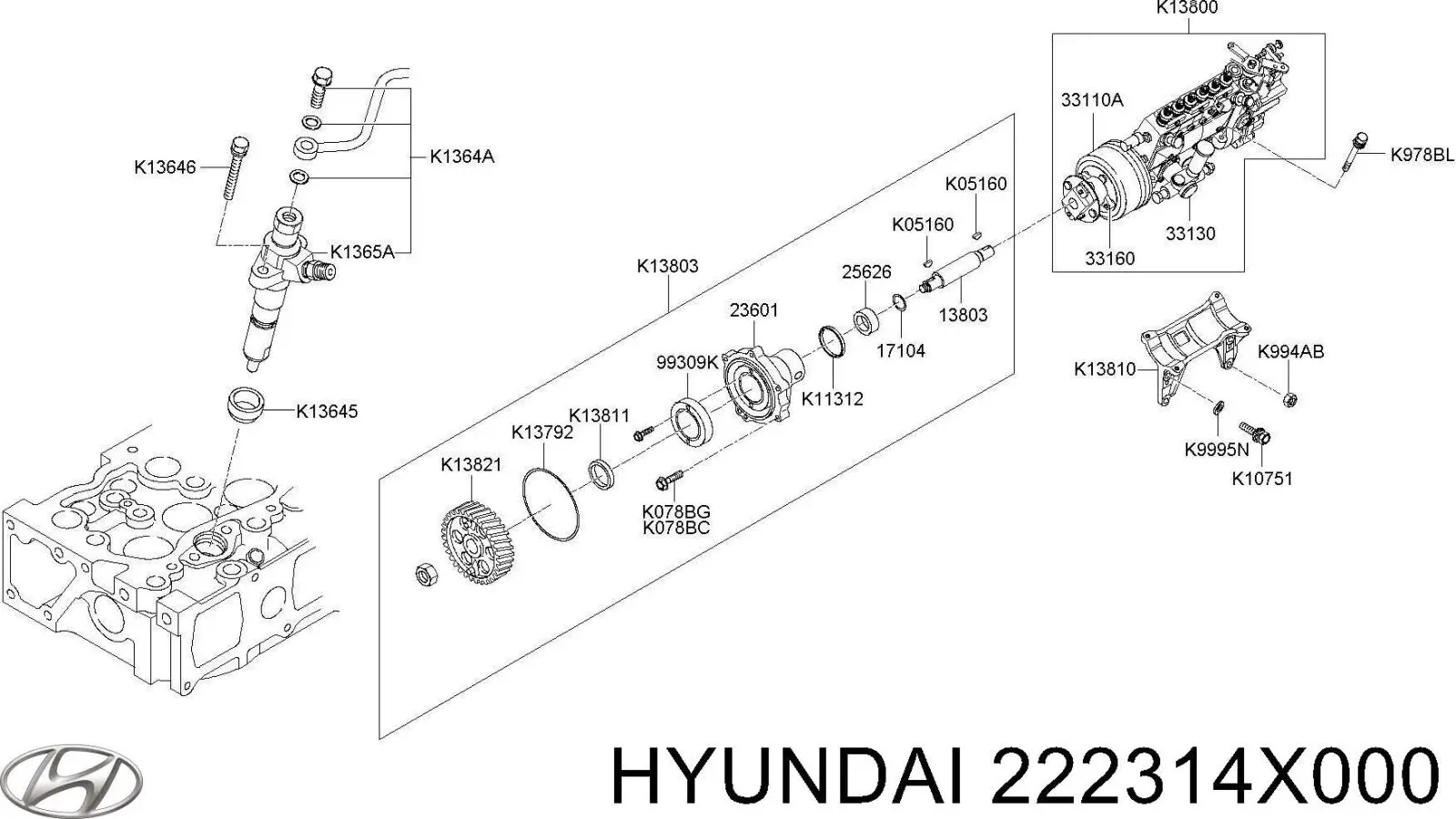 Comprar 222314X000 Hyundai/Kia Taqués hidráulicos