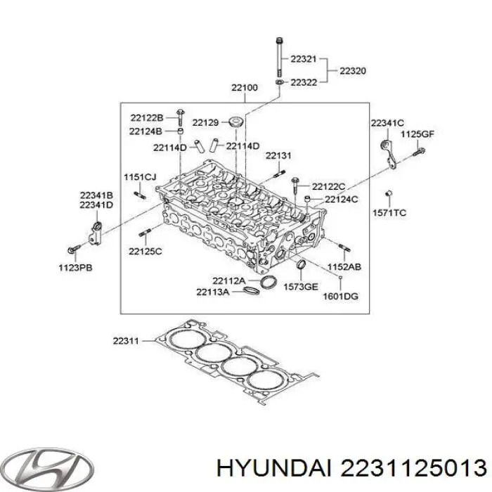Juntas de culata Hyundai/Kia 2231125013 precio, desde 29,42 EUR