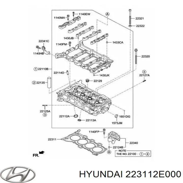 223112E000 Hyundai/Kia junta de culata