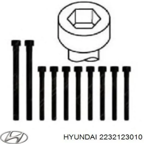 Juego tornillos culata Hyundai/Kia 2232123010 precio, desde 31,73 EUR