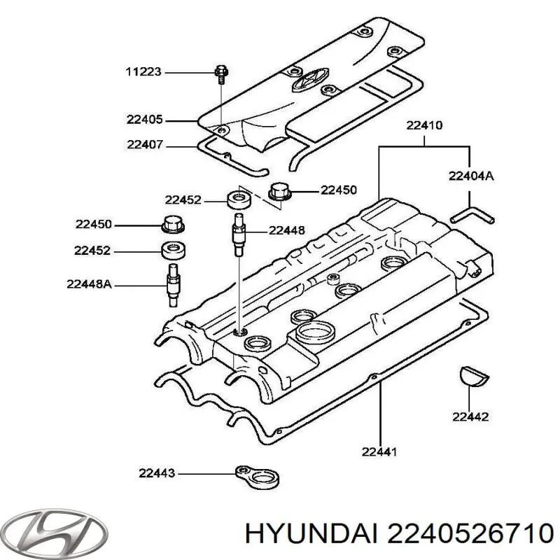  Tapa motor Hyundai Getz 