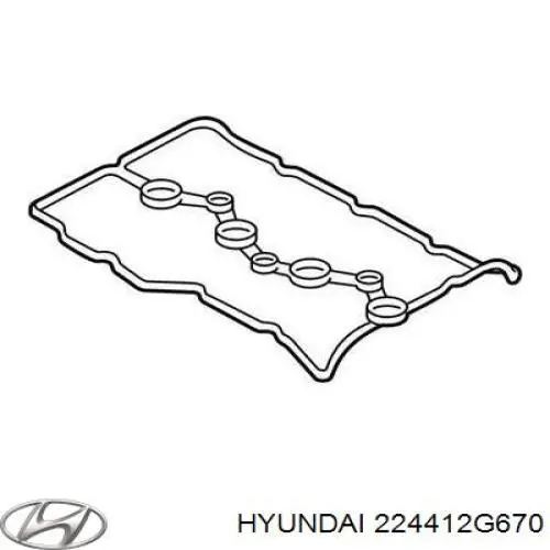 Junta tapa válvula Hyundai/Kia 224412G670 precio, desde 31,96 EUR