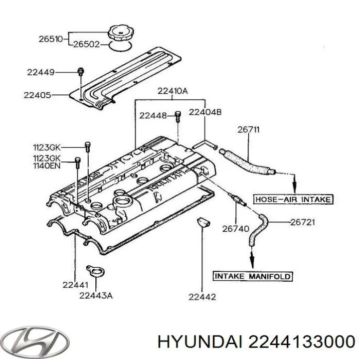 Comprar 2244133000 Hyundai/Kia Junta de tapa de balancines