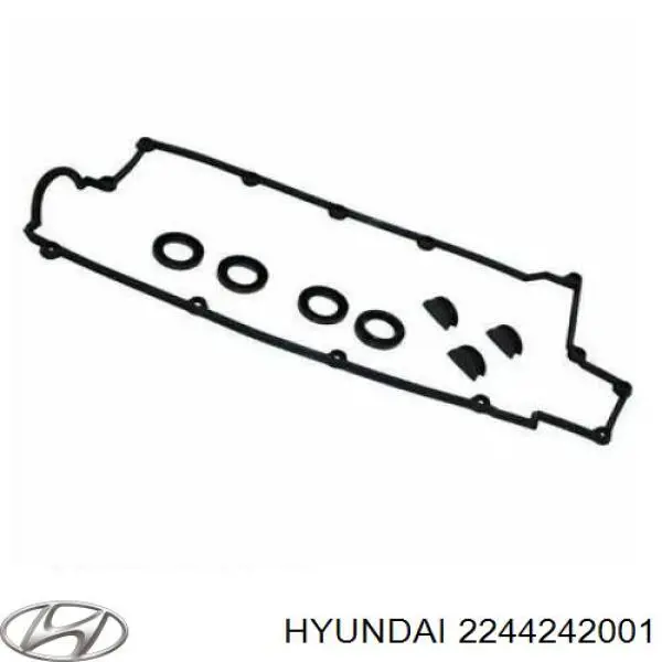 2244242001 Hyundai/Kia junta de tapa valvula de motor, segmento trasero