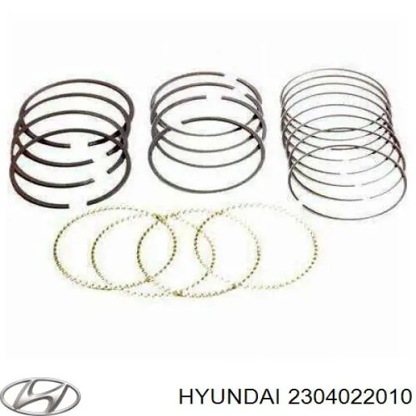 2304022010 Hyundai/Kia juego de aros de pistón, motor, std