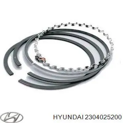 2304025200 Hyundai/Kia juego de aros de pistón, motor, std