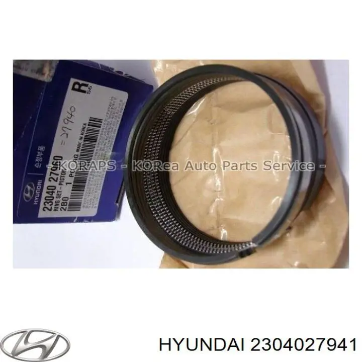 Juego de aros de pistón de motor, cota de reparación +0,25 mm para Hyundai Grandeur (TG)